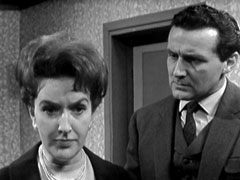 Mrs. Trevelyan confesses to Steed that she falsely identified the corpse as her husband