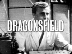 title card: DRAGONSFIELD superimposed on the second technician