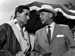 Steed and One-Ten meet at the poolside