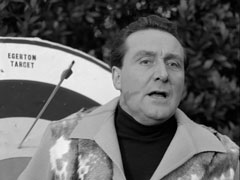 Steed narrowly avoids being skewered when he walk in front of an archery target